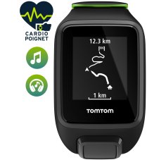 Tomtom Runner 3 Cardio + Music + Casque Bluetooth - Large