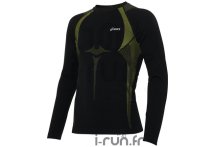 Asics M'S Seamless L/S Top Noire et Jaune