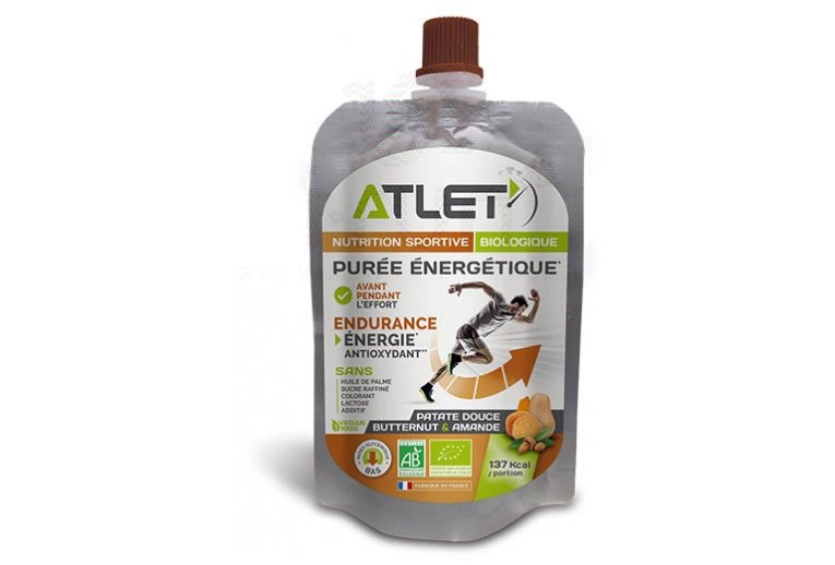 Atlet Purée énergétique Bio - Butternut-Patate Douce-Amande