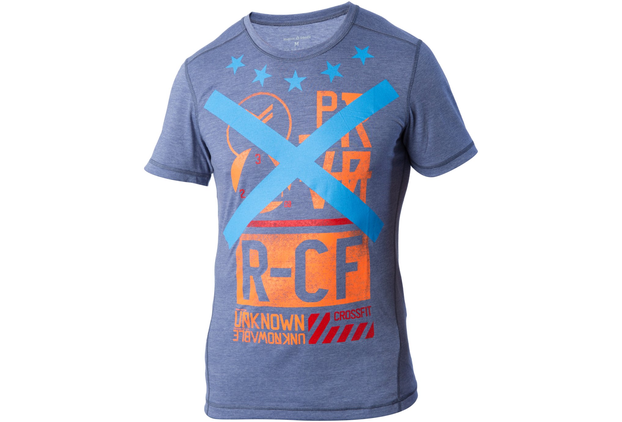 Reebok Tee Shirt CrossFit Blend M Homme Bleu Pas Cher