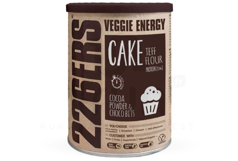 226ers Veggie Energy Cake 480 g - Farine de teff et morceaux de chocolat