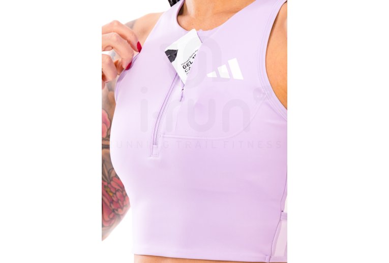 adidas camiseta de tirantes adizero crop top