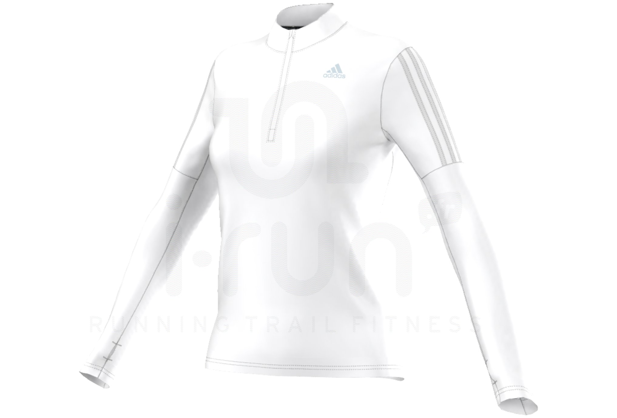 CRANE ACTIVEWEAR Maillot De Cyclisme Femme Blanc 1/2 Zip L