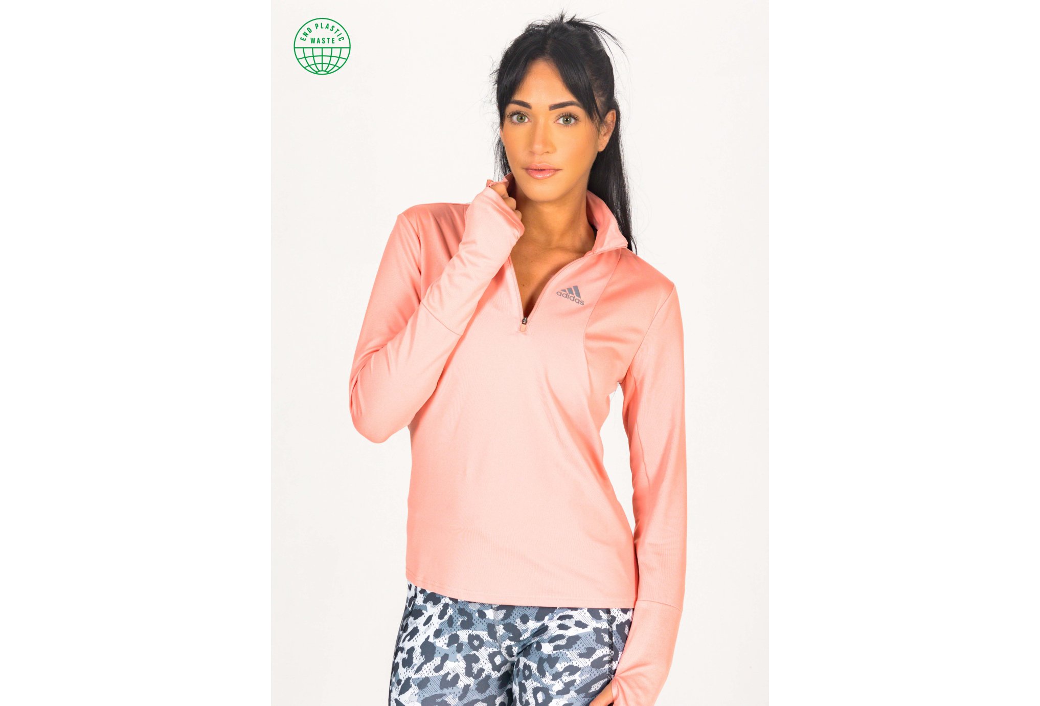 adidas Own The Run 1/2 zip Primegreen W vêtement running femme