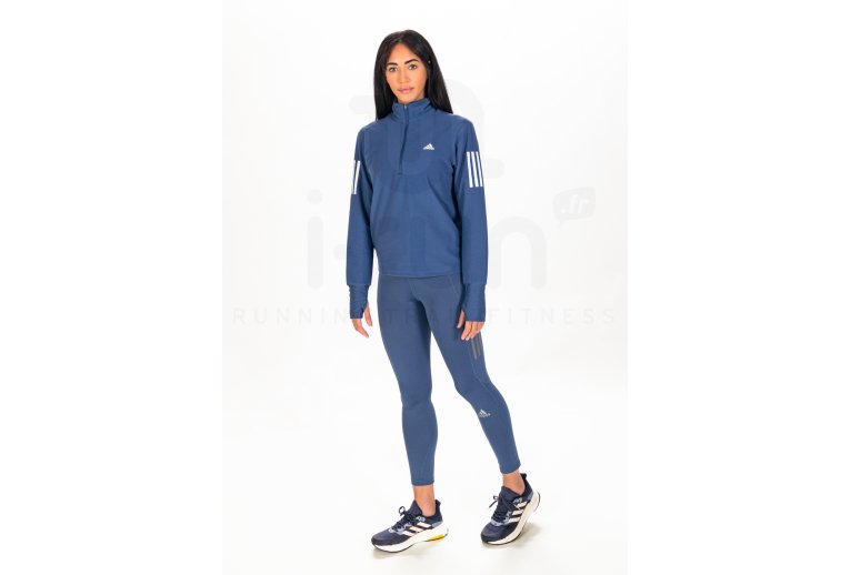 adidas camiseta manga larga Own The Run 1/2 Zip