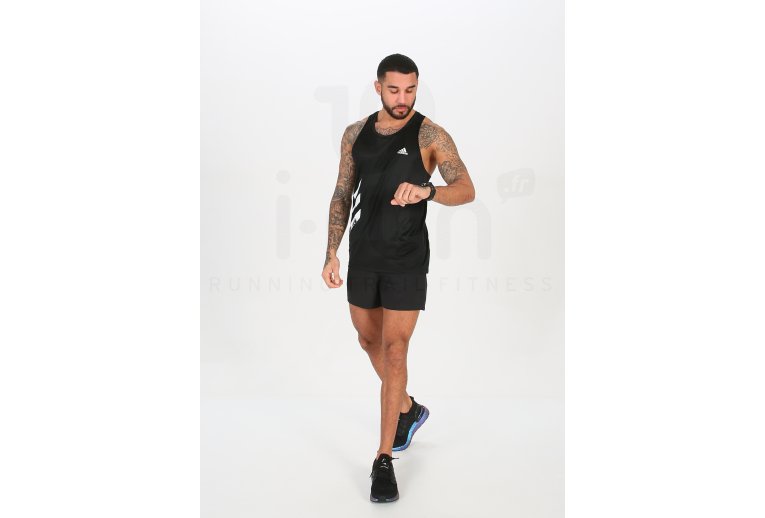 adidas camiseta de tirantes Own The Run 3-Stripes