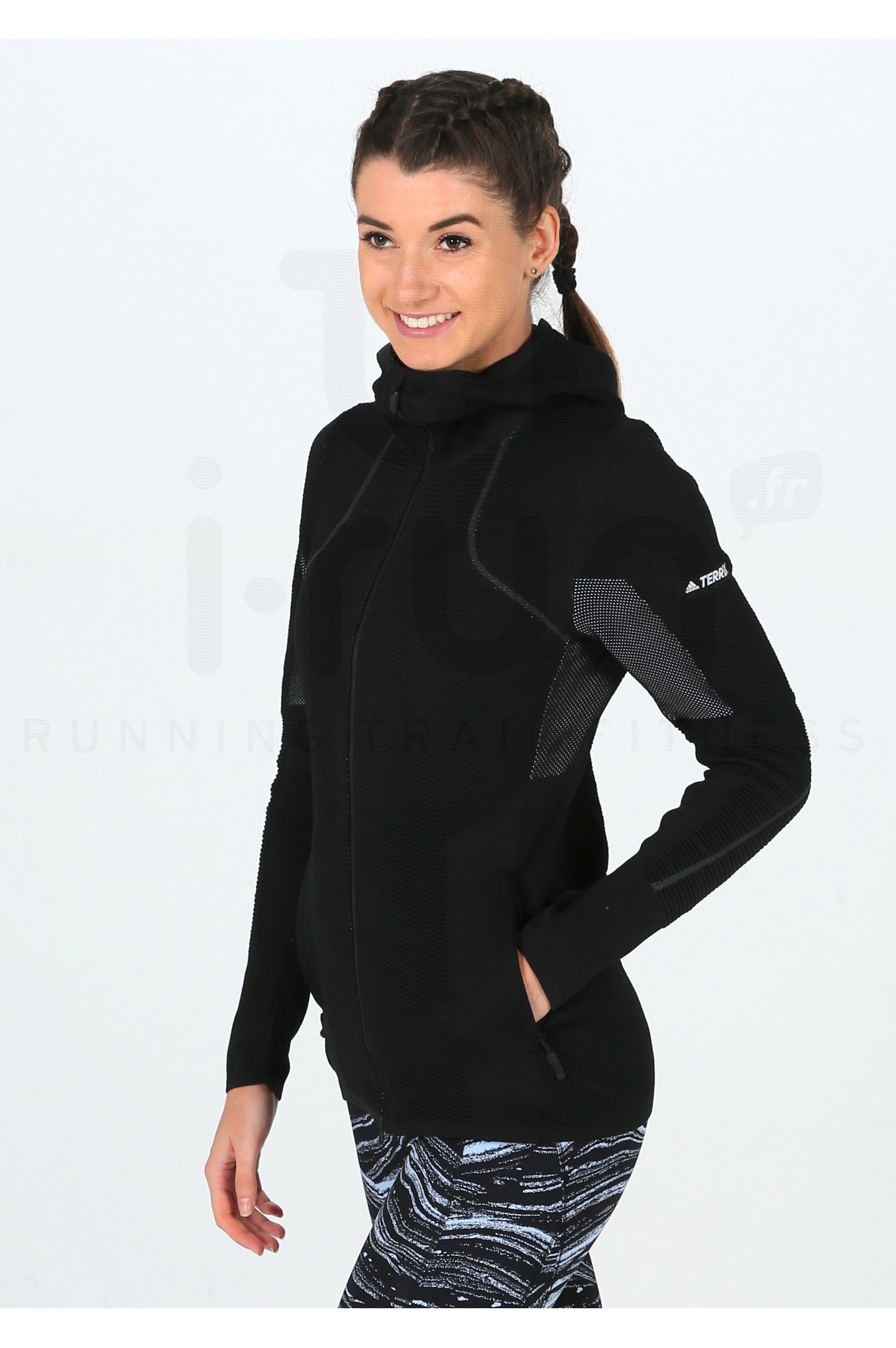 adidas Primeknit Mid-Layer W femme Noir pas cher