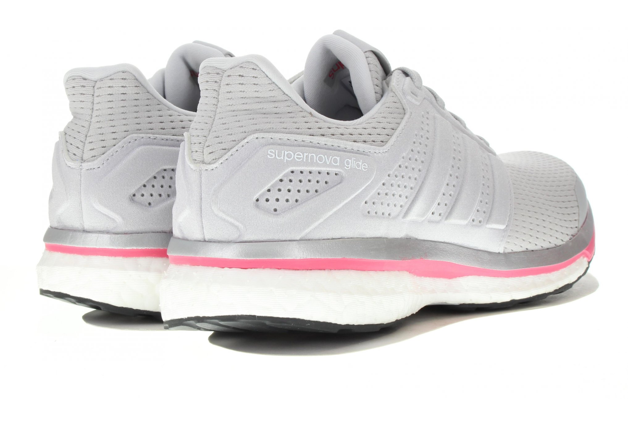 adidas Supernova Glide 8 Boost W femme Gris/argent pas cher