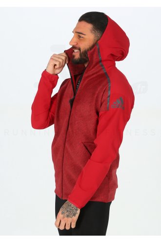 pull adidas rouge homme