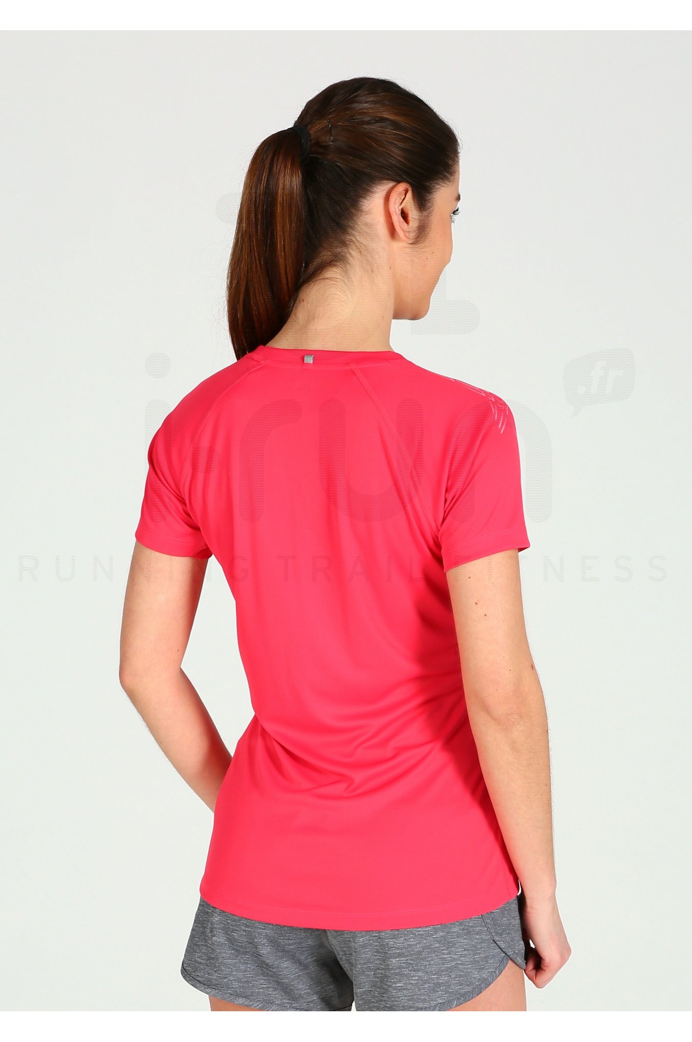 Asics Tee-shirt Stripe Top W femme pas cher