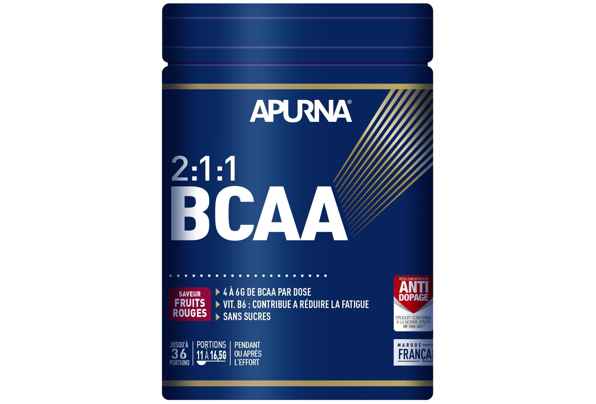 Apurna BCAA 2.1.1 - Fruits rouges - 400 g Diététique Compléments