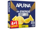 Apurna Pack de geles energ�ticos-Lim�n  4+1