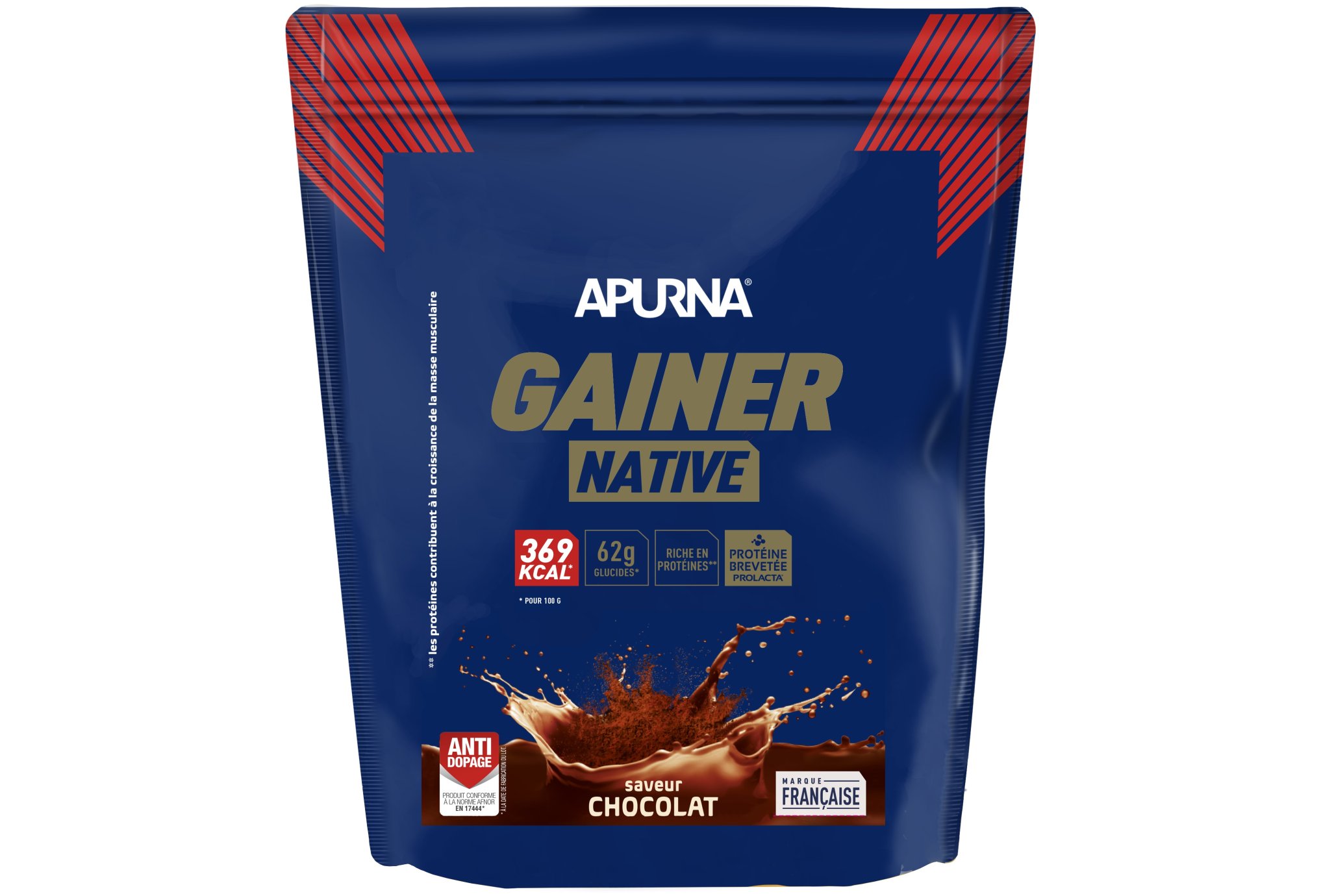Apurna Gainer Native 1.1 kg - Chocolat Diététique Protéines / récupération