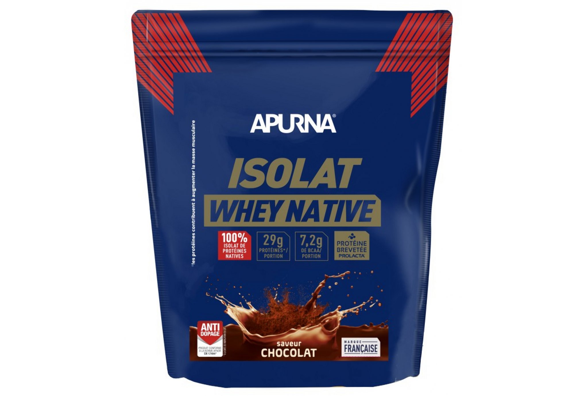 Apurna Isolat Whey Native 720 g - Chocolat Diététique Protéines / récupération