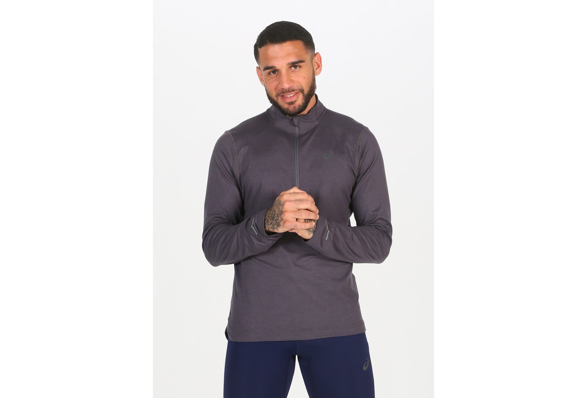 Asics 1/2 Zip Jersey M vêtement running homme