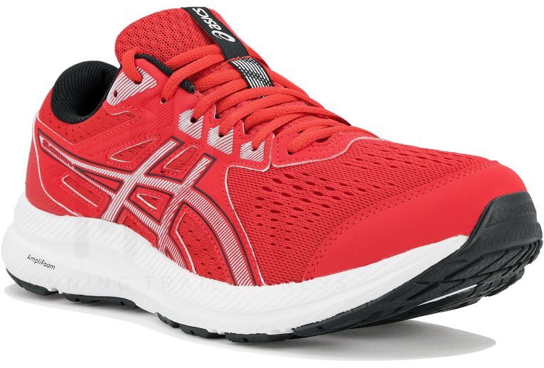 Women's GEL-CONTEND 8, White/Red Alert, Running Shoes