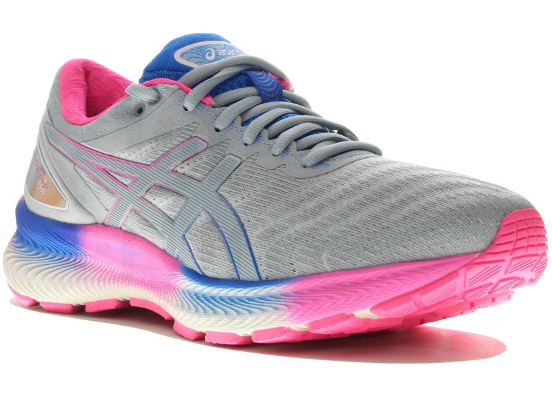 asics gel nimbus fille gris