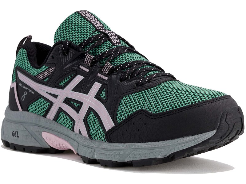 asics femme verte