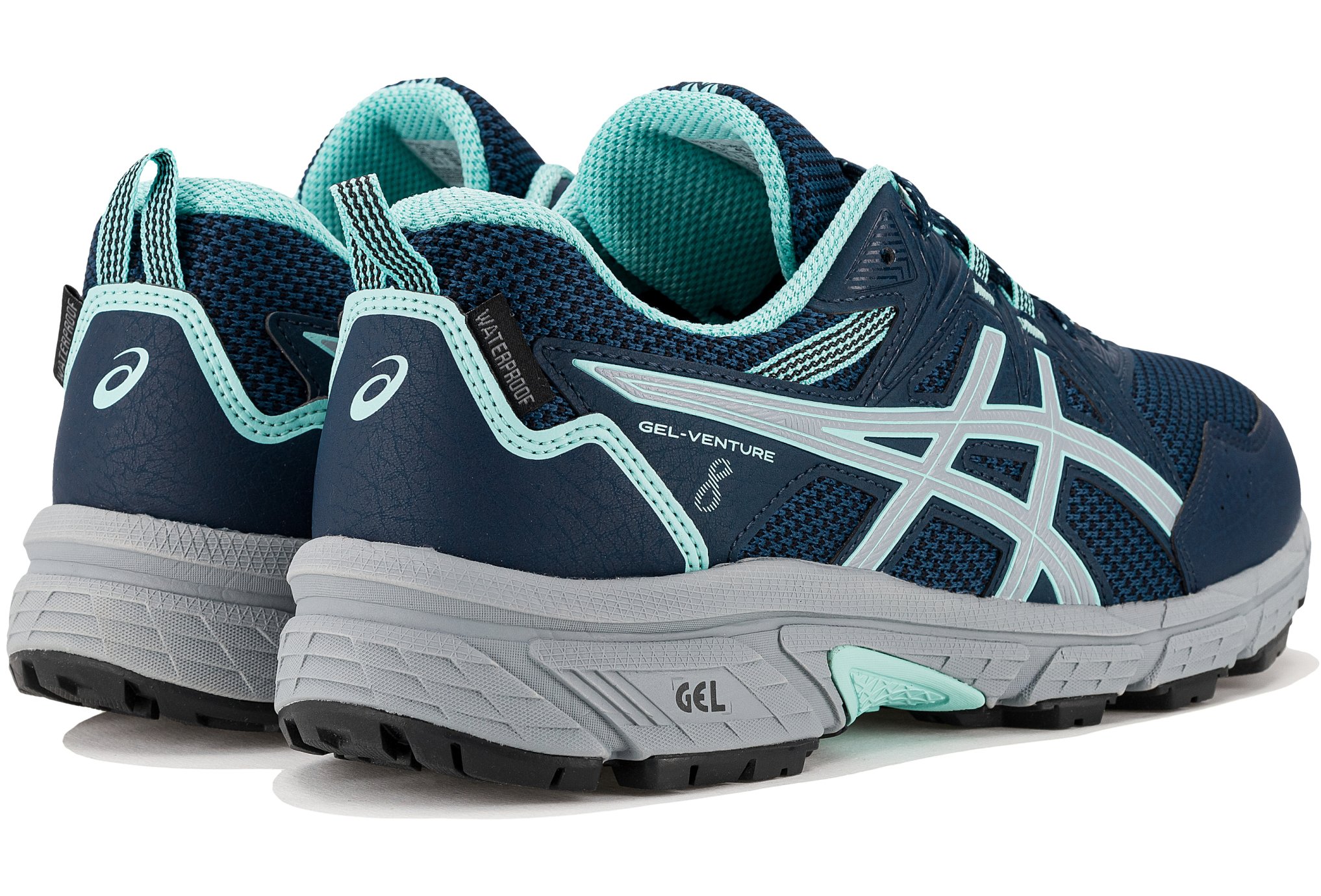 Asics Gel-Venture 8 WP W femme Bleu marine pas cher