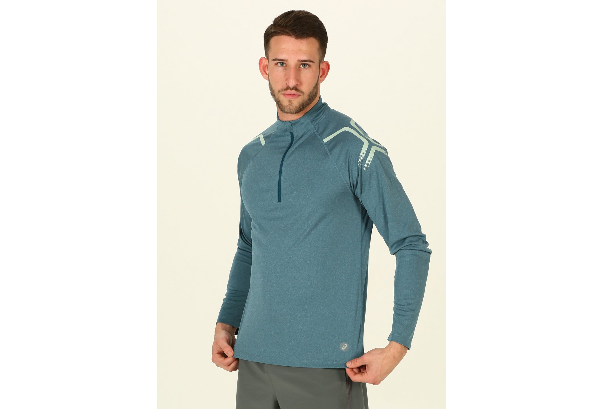 Asics Icon LS 1/2 zip M Diététique Vêtements homme