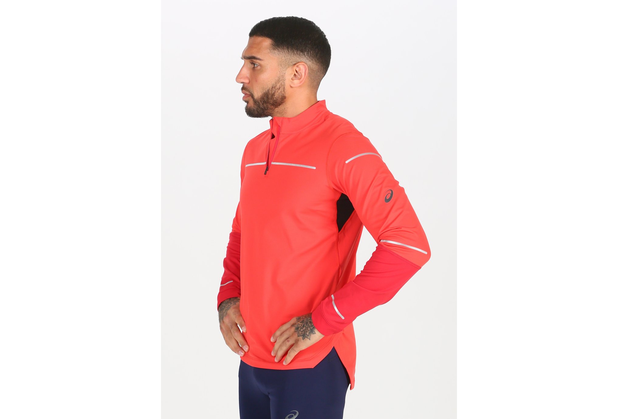 Asics Lite-Show Winter LS 1/2 Zip M vêtement running homme