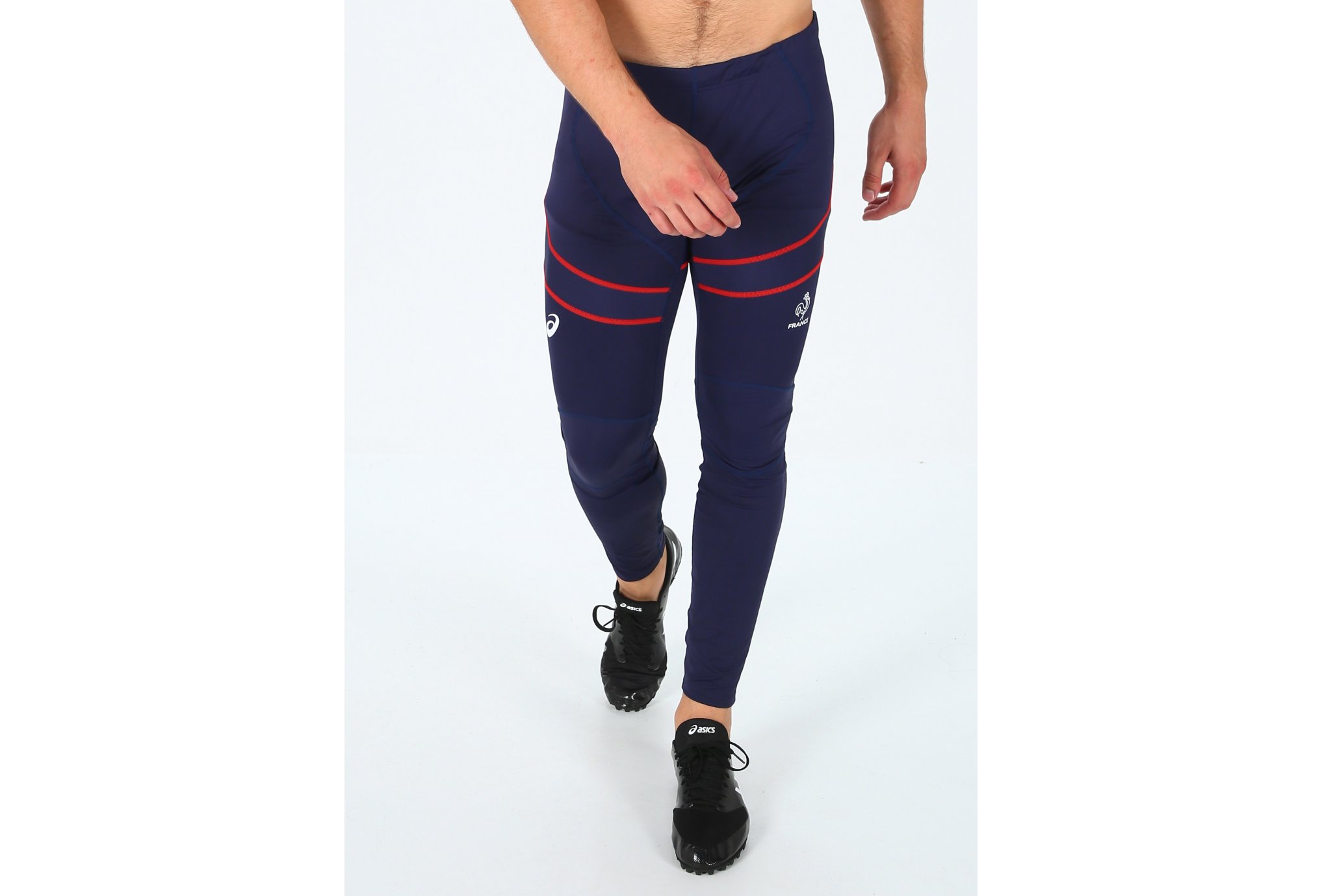 Asics Long Tight Rio Équipe de France M vêtement running homme