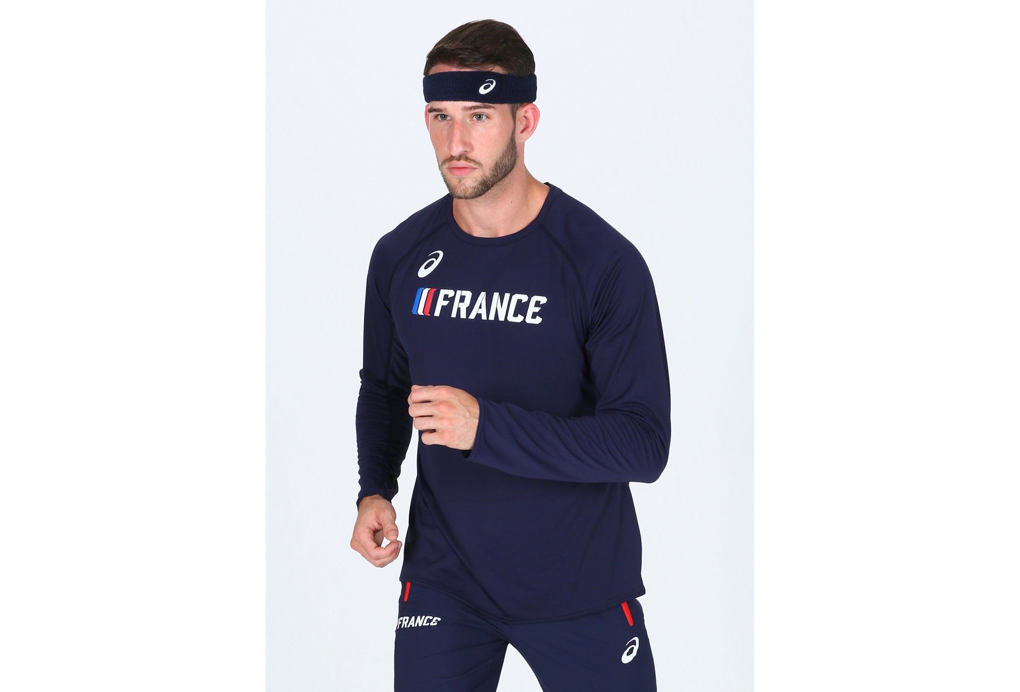 Asics LS Top France M vêtement running homme