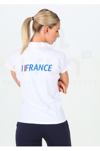 Asics Polo France W femme Blanc pas cher
