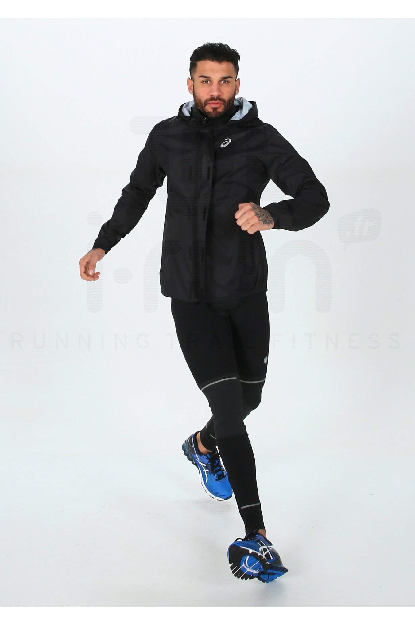 asics running rain jacket