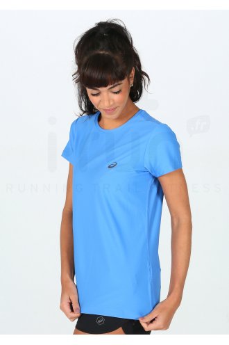 asics t shirt fille bleu