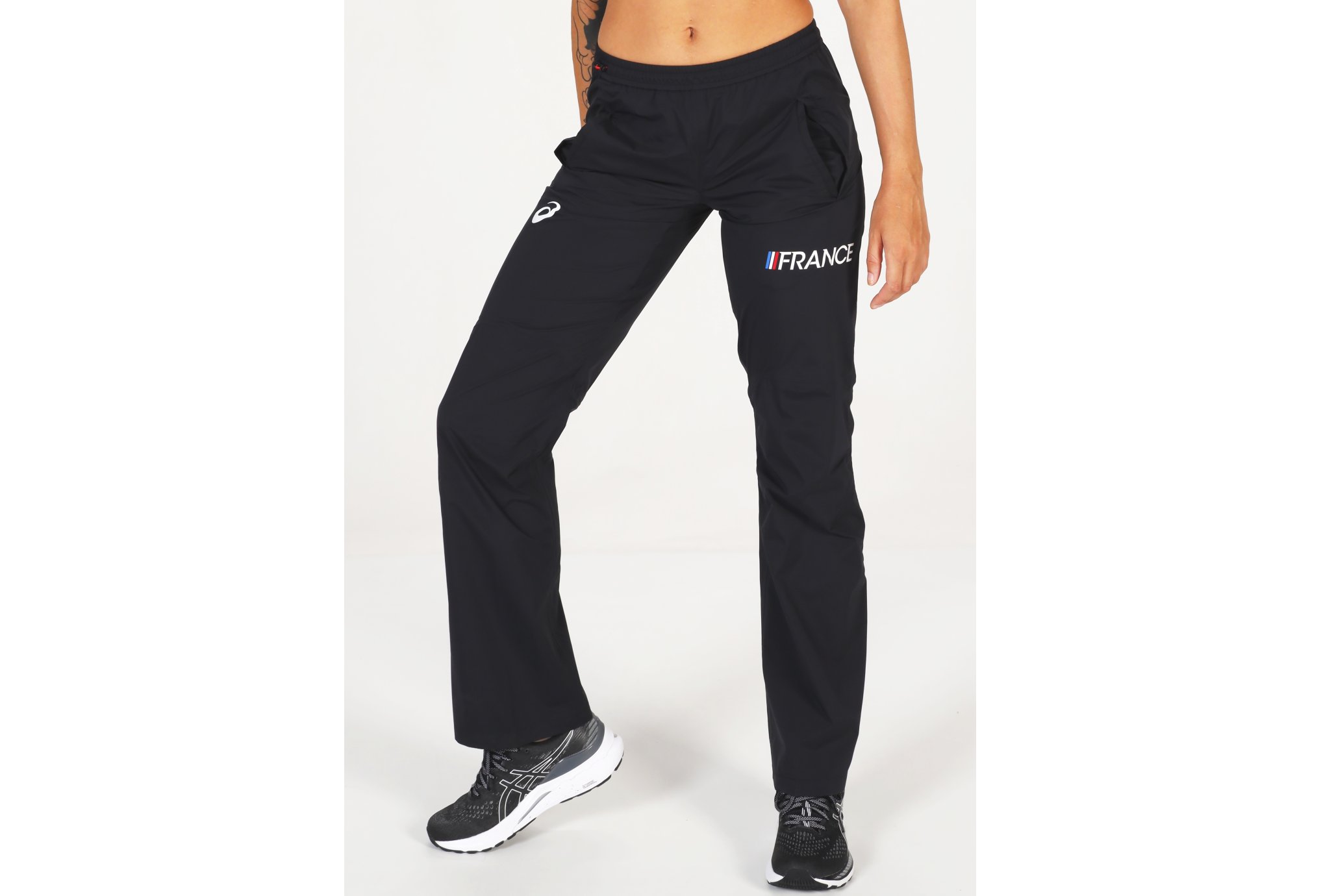 Asics T&F Rain Pants Équipe de France W vêtement running femme