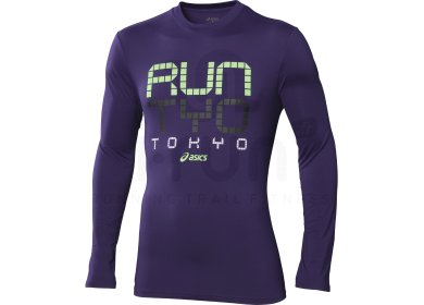 asics t shirt homme violet