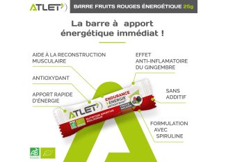 Atlet Barre ?nerg?tique Endurance - Fruits Rouges