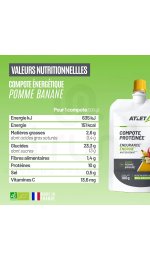 Atlet Compote prot�in�e Bio Pomme Banane