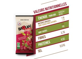 Baouw Barretta energetica bio Extra - Lampone - Pistacchio