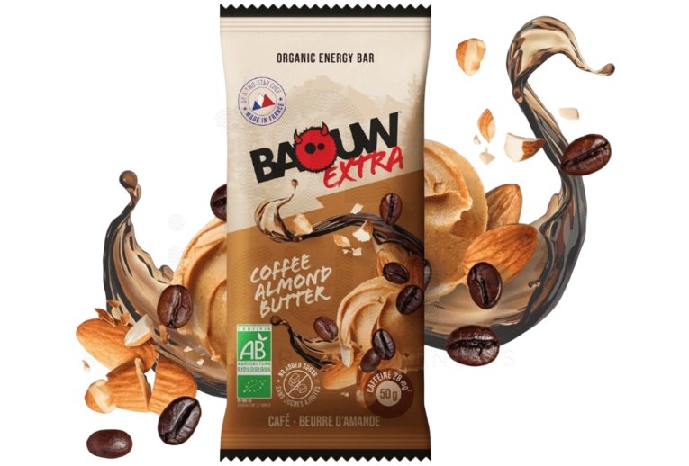 Baouw Barre nergtique bio Extra - Caf - Beurre d'amande