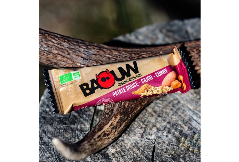 Baouw Barre nutritionnelle bio - Patate douce - Cajou - Curry