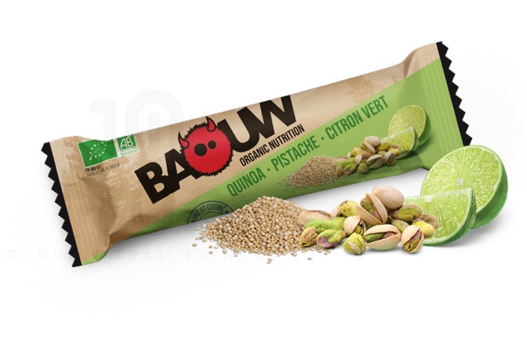 Baouw Barre nutritionnelle bio - Quinoa  - Pistache - Citron vert