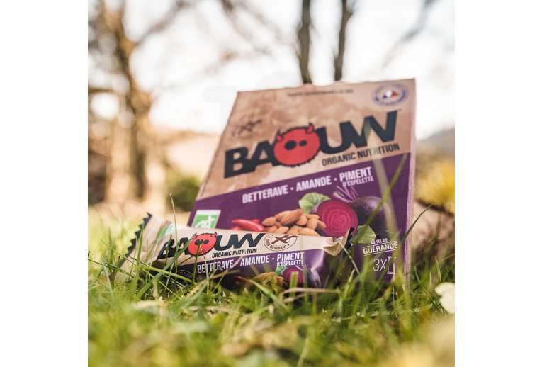 Baouw tui 3 barres nutritionnelles bio - Betterave - Amande - Piment d'Espelette