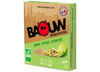 Baouw Étui 3 barres nutritionnelles bio - Quinoa  - Pistache - Citron vert