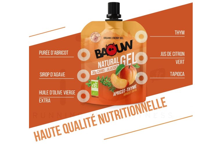 Baouw Gel naturel bio - Abricot - Thym