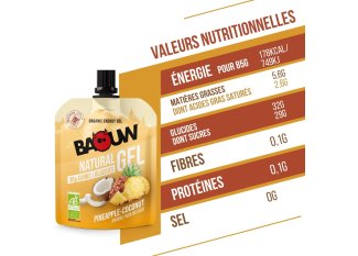 Baouw Gel naturale bio Ananas - Noce di cocco
