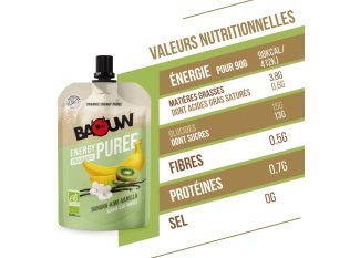 Baouw Pur?e nutritionnelle bio - Banane - Kiwi - Vanille