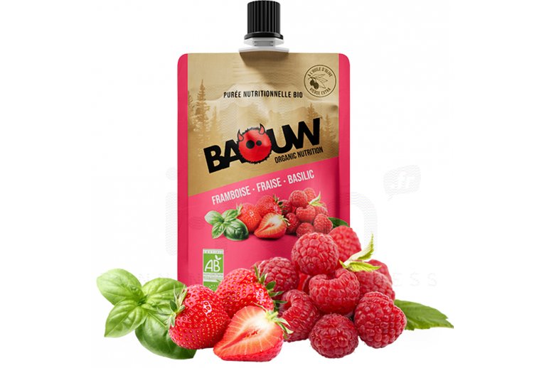 Baouw Pure nutritionnelle bio - Framboise - Fraise - Basilic