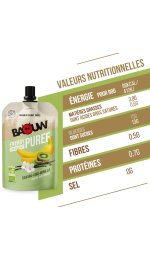 Baouw Purée nutritionnelle bio - Banane - Kiwi - Vanille