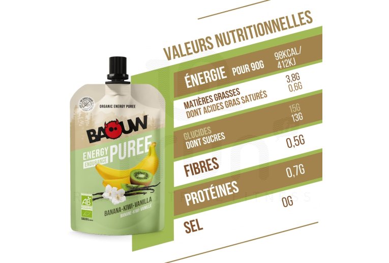 Baouw Biologische voedingspuree - Banaan - Kiwi - Vanille