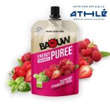 Baouw Purée nutritionnelle bio - Framboise - Fraise - Basilic