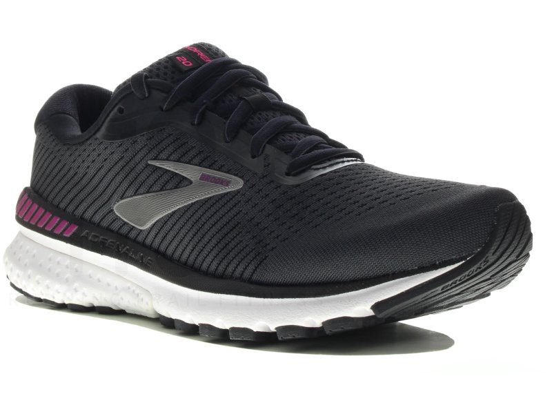 Brooks Adrenaline 20 GTS XX Running Shoes Black Purple Women's Size 10 US