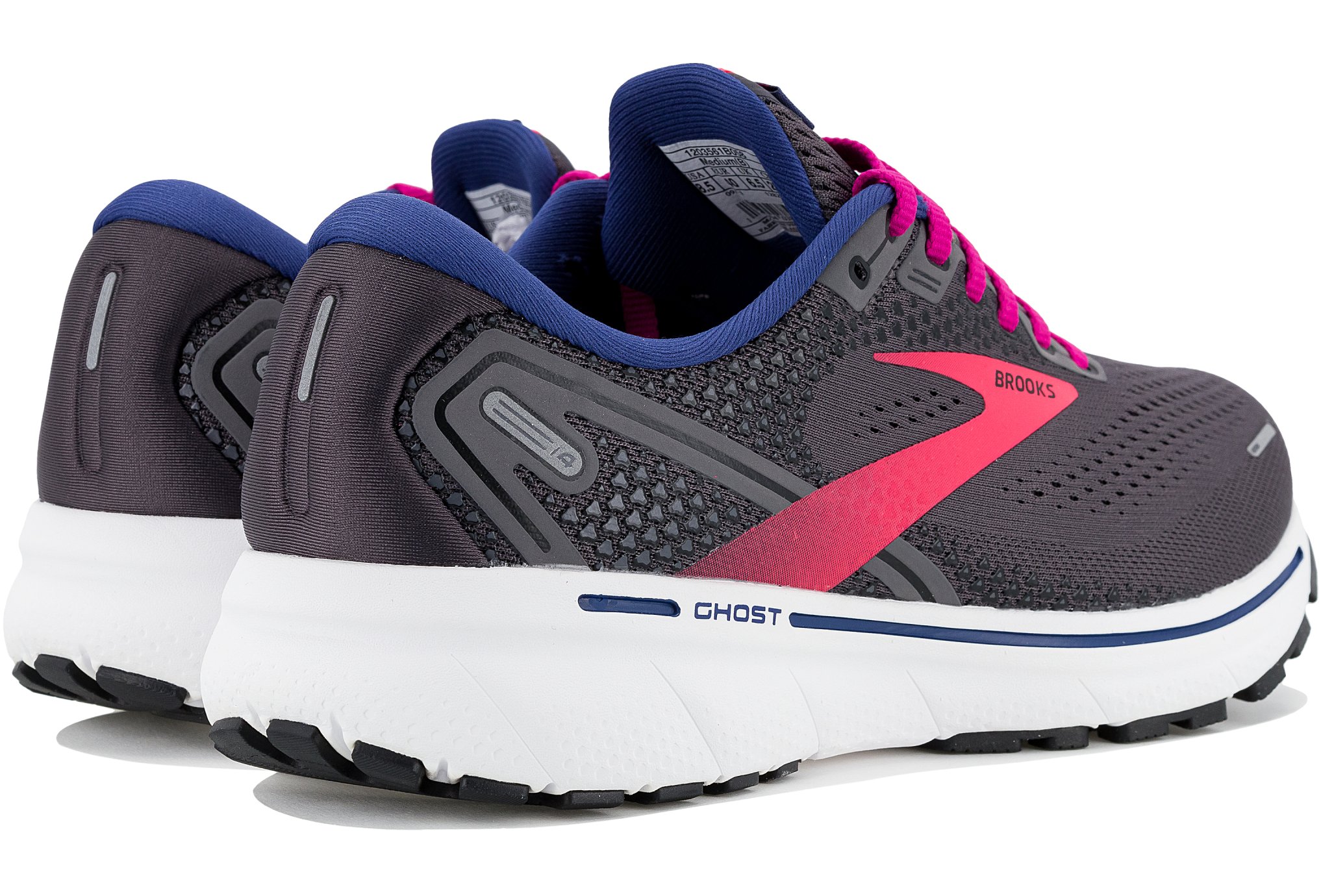 Brooks Ghost 14 W femme Gris/argent pas cher
