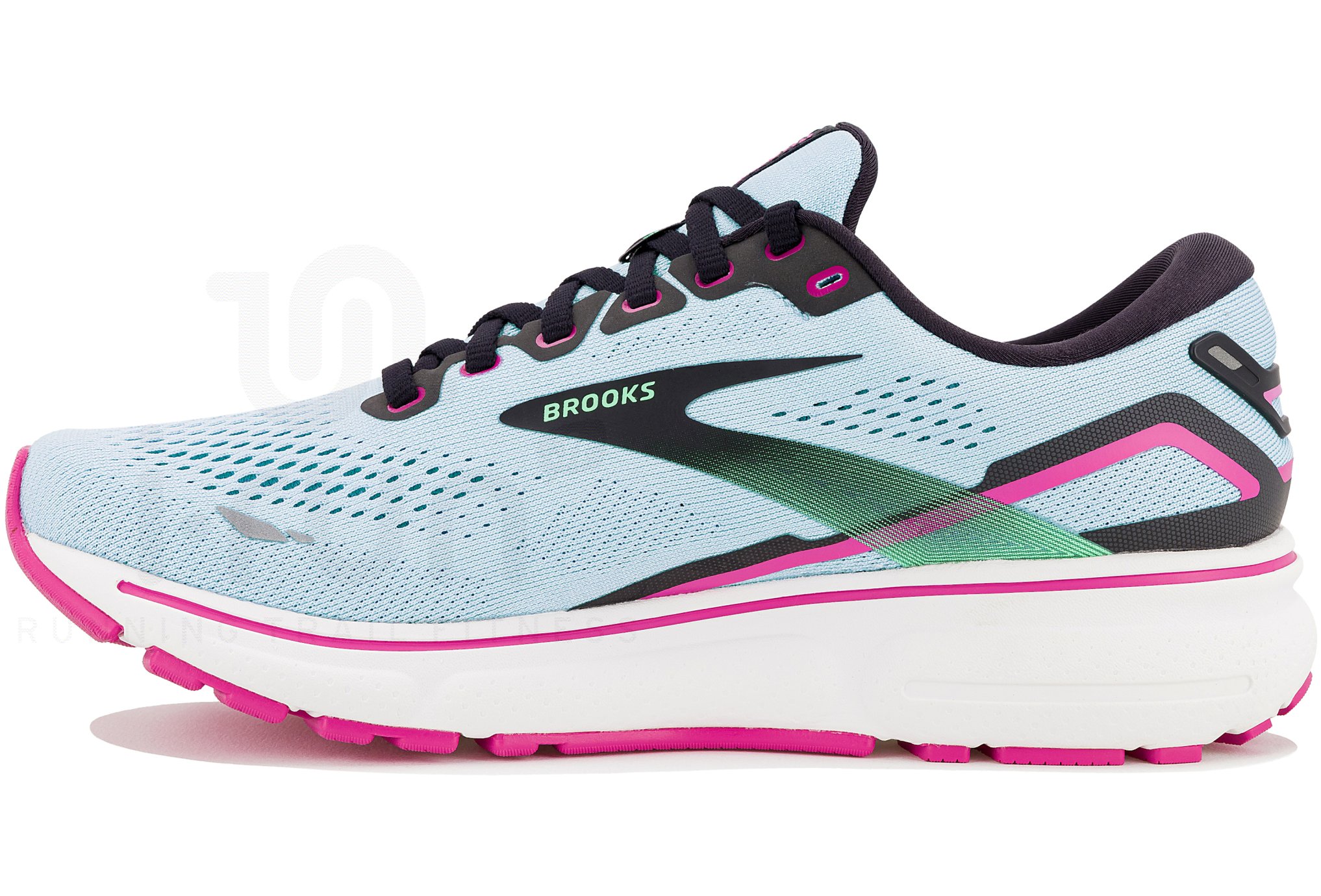 Brooks Dames Ghost 14 hardloopschoen Pecoat Blauw Iris Rhapsody Light 36 EU